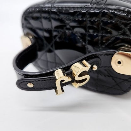 Christian Dior Patent Cannage Micro Vanity (10205711)