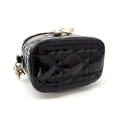 Christian Dior Patent Cannage Micro Vanity (10205711)