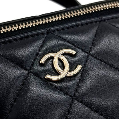 Chanel Lambskin Top Handle Vanity Crossbody Bag (10221550)
