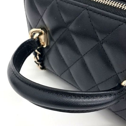 Chanel Lambskin Top Handle Vanity Crossbody Bag (10221550)
