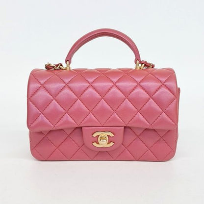 Chanel Lambskin Top Handle New Mini Crossbody Bag As2431 (10222943)