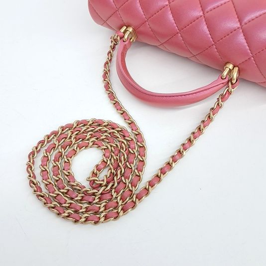 Chanel Lambskin Top Handle New Mini Crossbody Bag As2431 (10222943)