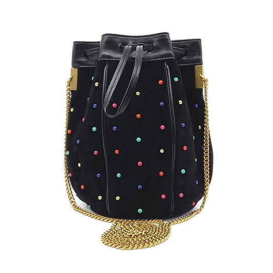 Saint Laurent Talita Bucket Chain Crossbody Bag (565205) (10225487)
