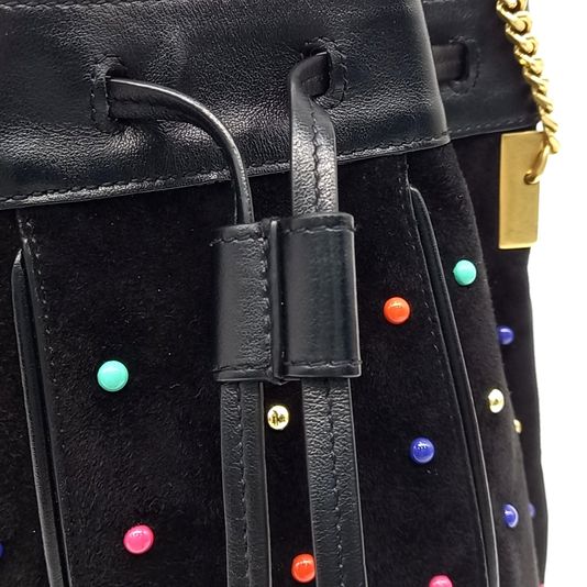 Saint Laurent Talita Bucket Chain Crossbody Bag (565205) (10225487)