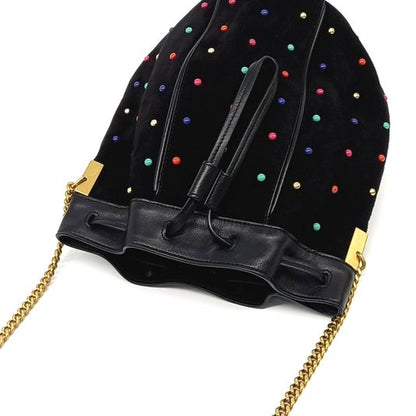 Saint Laurent Talita Bucket Chain Crossbody Bag (565205) (10225487)