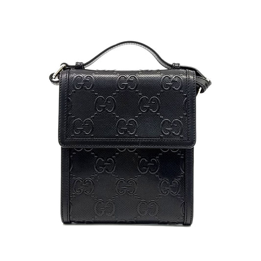 GUCCI Gucci GG Embossed Messenger Bag (625782) (10228375)