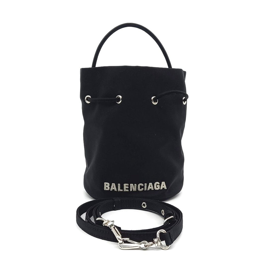 Balenciaga Wheel Drawstring Bucket Bag XS (619458) (10230932)