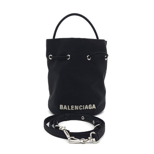Balenciaga Wheel Drawstring Bucket Bag XS (619458) (10230932)
