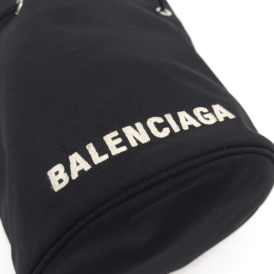 Balenciaga Wheel Drawstring Bucket Bag XS (619458) (10230932)