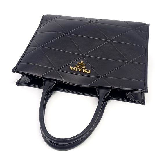 PRADA Prada Soft Calf Logo Tote Bag (1BA377) (10233284)