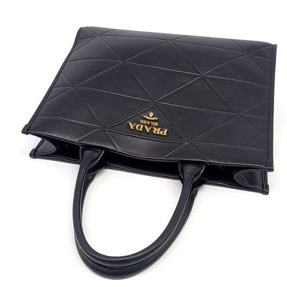 PRADA Prada Soft Calf Logo Tote Bag (1BA377) (10233284)