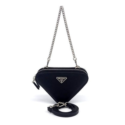 Prada Saffiano Triangle Mini Pouch (1NR015) (10236351)