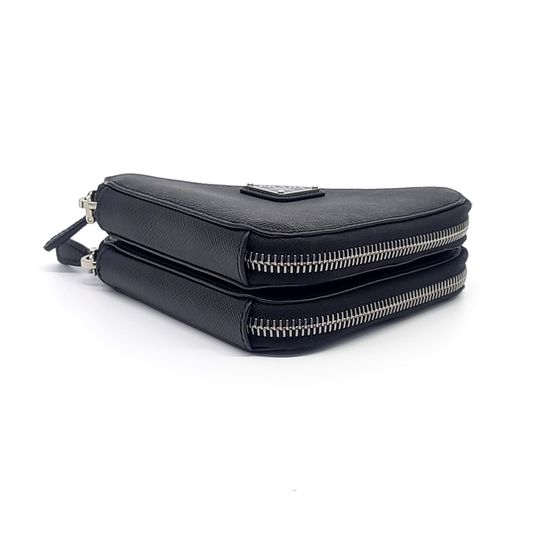 Prada Saffiano Triangle Mini Pouch (1NR015) (10236351)
