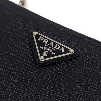 Prada Saffiano Triangle Mini Pouch (1NR015) (10236351)