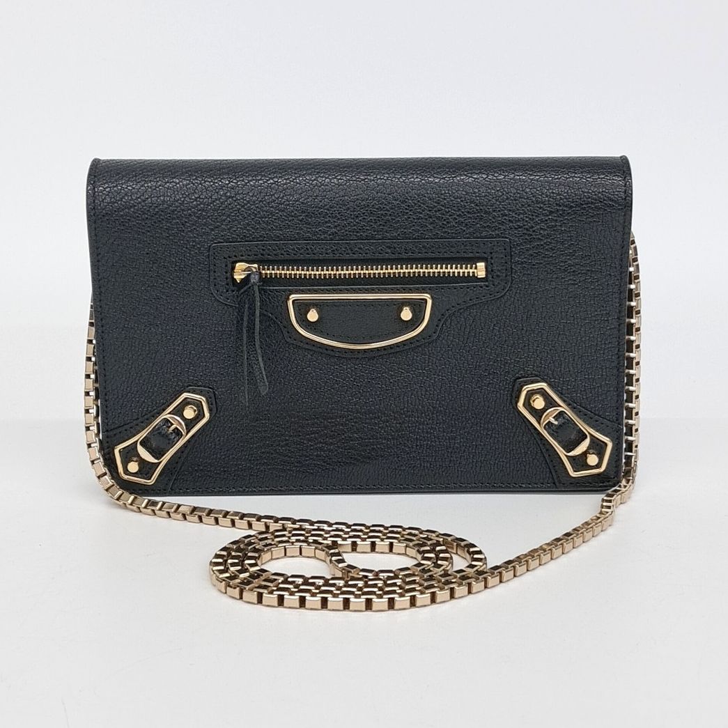 Balenciaga Metal Edge Chain Crossbody Bag (444169) (10239756)