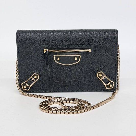 Balenciaga Metal Edge Chain Crossbody Bag (444169) (10239756)