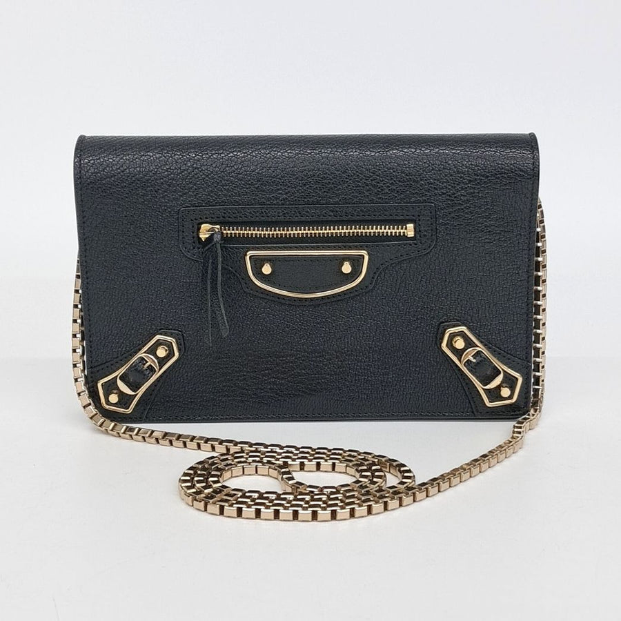 Balenciaga Metal Edge Chain Crossbody Bag (444169) (10239756)