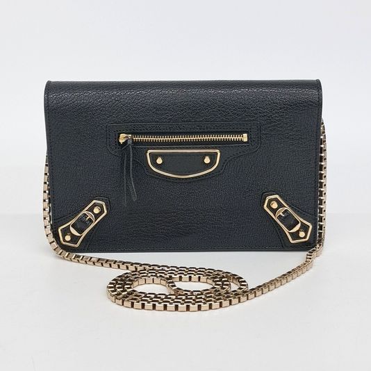 Balenciaga Metal Edge Chain Crossbody Bag (444169) (10239756)