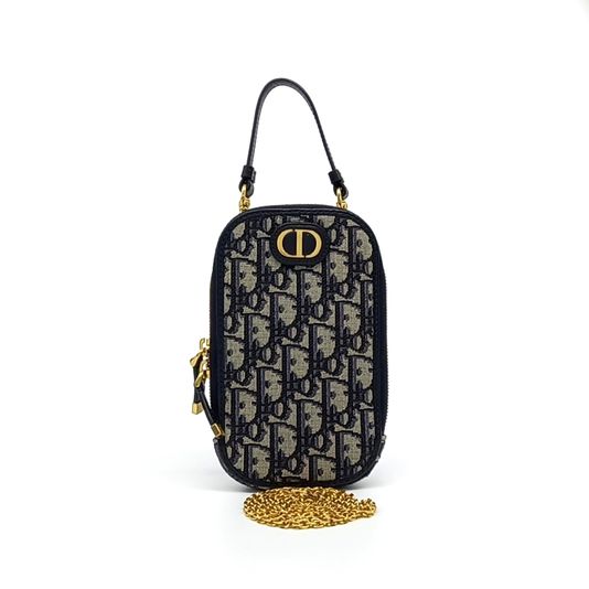 Christian Dior 30 Montaigne Oblique Phone Holder Crossbody Bag (10243360)