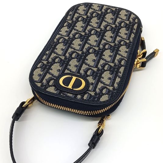 Christian Dior 30 Montaigne Oblique Phone Holder Crossbody Bag (10243360)