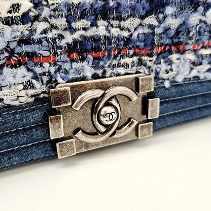 Chanel Denim Tweed Boy Bag New Medium (10246555)