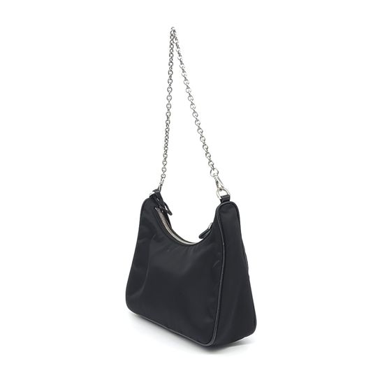 Prada Tessuto Chain Strap Hobo Bag (1BH204) (10248935)