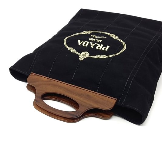 Prada Canappa Legno Shopper Bag (1BG349) (10251149)