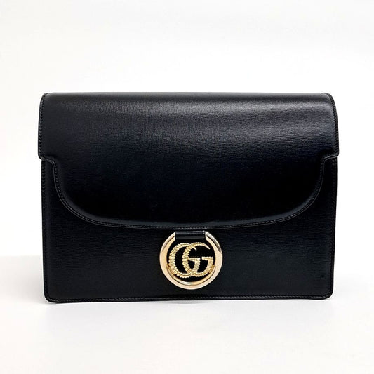 Gucci GG Ring Leather Shoulder Bag (589471) (10255504)