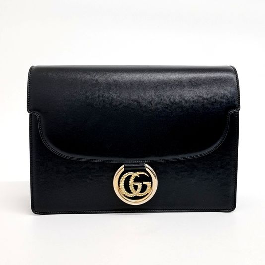 Gucci GG Ring Leather Shoulder Bag (589471) (10255504)