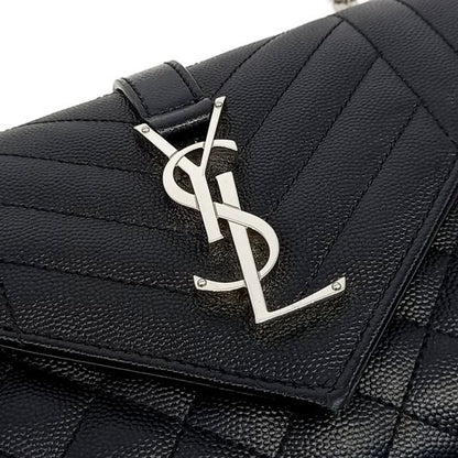 Saint Laurent Monogram Chain Shoulder Bag (600195) (10256452)