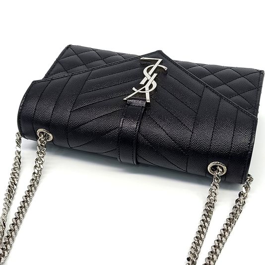 Saint Laurent Monogram Chain Shoulder Bag (600195) (10256452)
