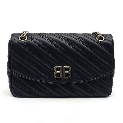 Balenciaga Chain BB Round Shoulder Bag (516921) (10257641)