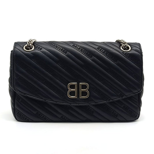 Balenciaga Chain BB Round Shoulder Bag (516921) (10257641)
