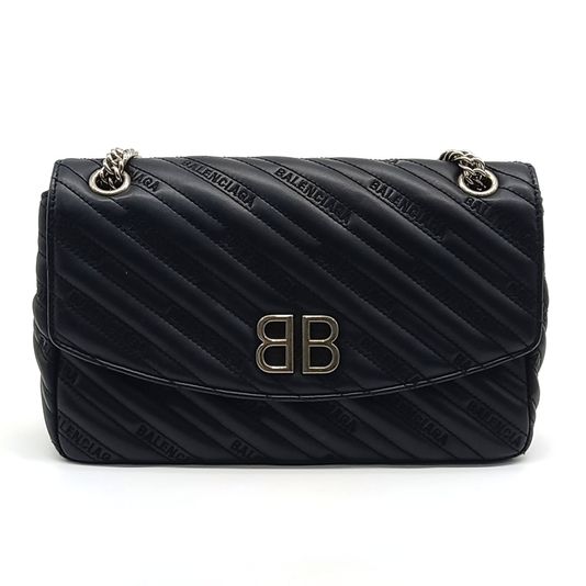 Balenciaga Chain BB Round Shoulder Bag (516921) (10257641)