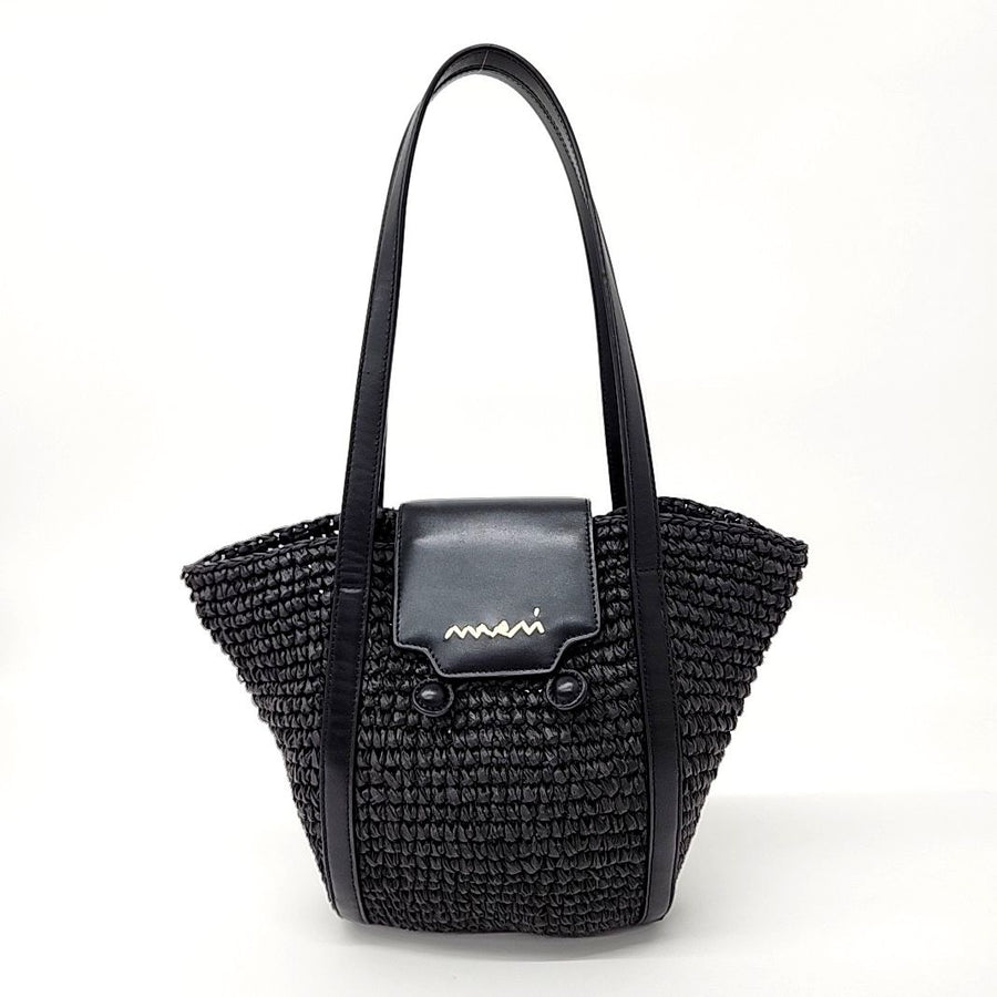 Marni raffia-effect trunkaru beach bag (10258357)