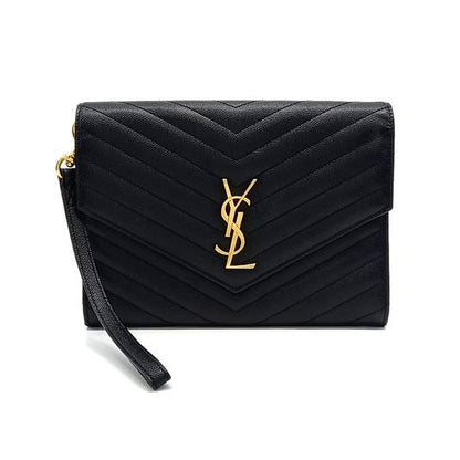 Saint Laurent Monogram Envelope Clutch (617662) (10258709)