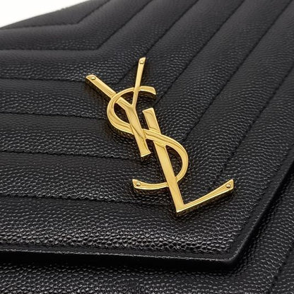 Saint Laurent Monogram Envelope Clutch (617662) (10258709)