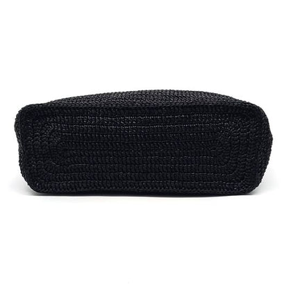 Saint Laurent Rive Gauche Raffia Shoulder Bag (688864) (10267058)