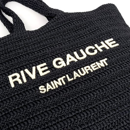 Saint Laurent Rive Gauche Raffia Shoulder Bag (688864) (10267058)