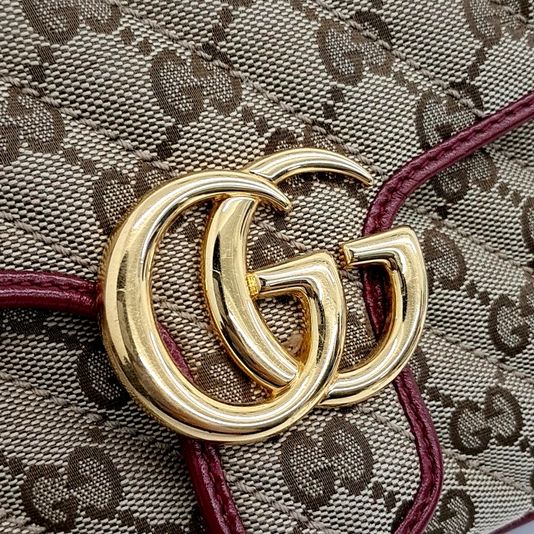 Gucci GG Marmont Mini Top Handle Bag (583571) (10262040)