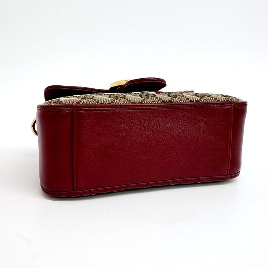 Gucci GG Marmont Mini Top Handle Bag (583571) (10262040)