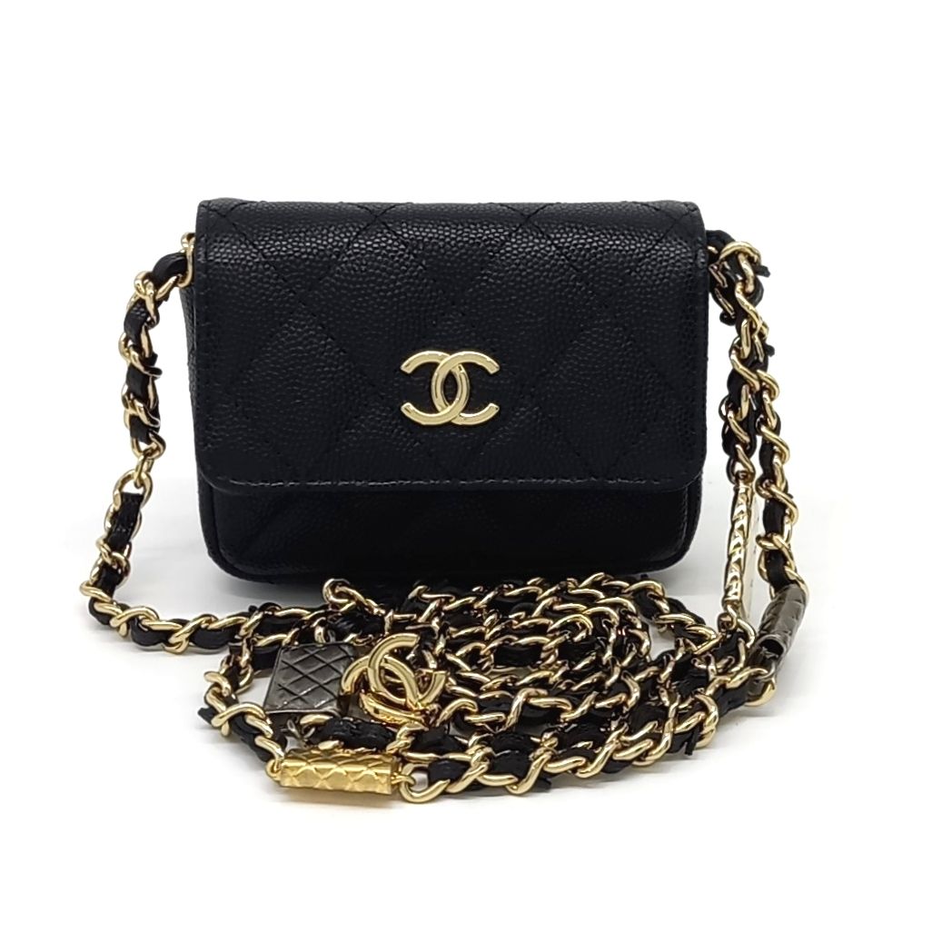 Chanel Caviar Chain Belt Bag (10263854)