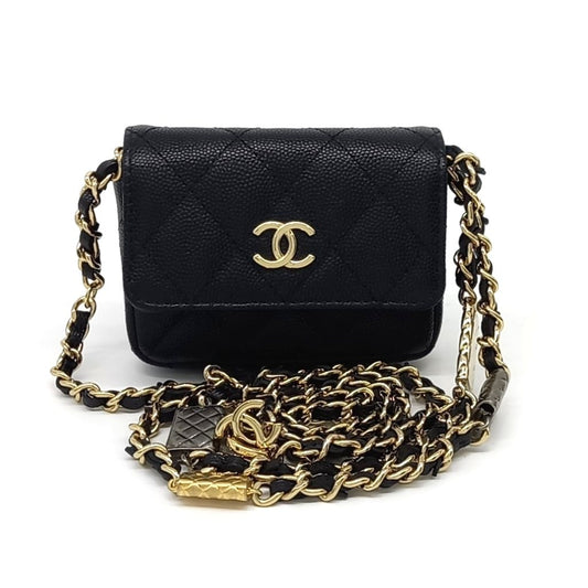Chanel Caviar Chain Belt Bag (10263854)
