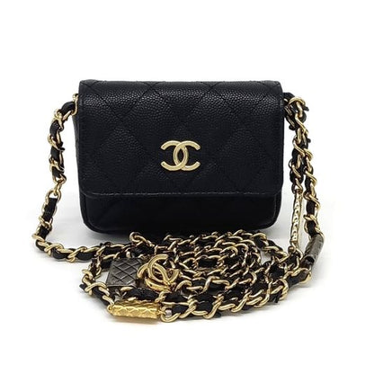 Chanel Caviar Chain Belt Bag (10263854)