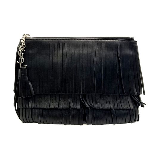 Saint Laurent Fringe Clutch (403418) (10265433)