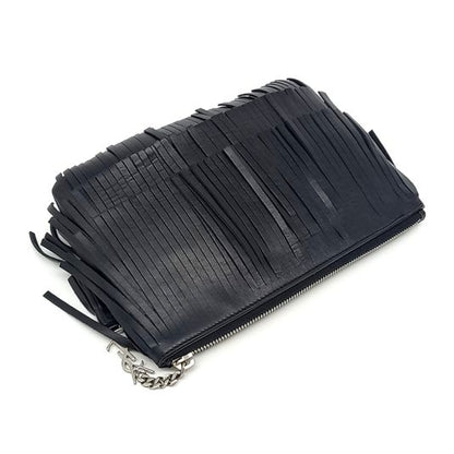Saint Laurent Fringe Clutch (403418) (10265433)