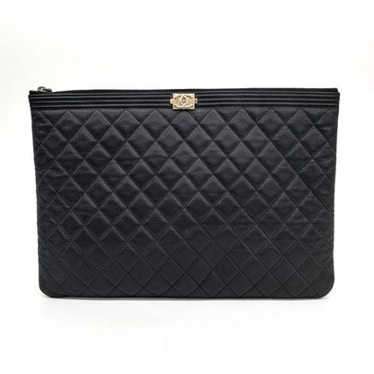 Chanel Caviar Boy Clutch Large (10265434)