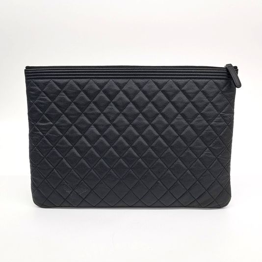 Chanel Caviar Boy Clutch Large (10265434)