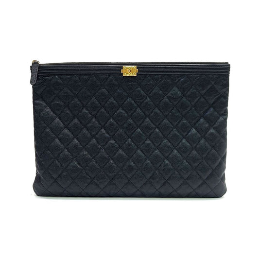 Chanel Caviar Boy Clutch Large (10267083)