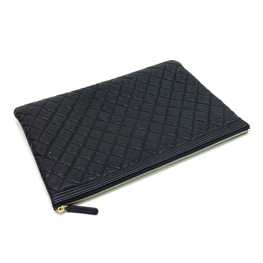 Chanel Caviar Boy Clutch Large (10267083)